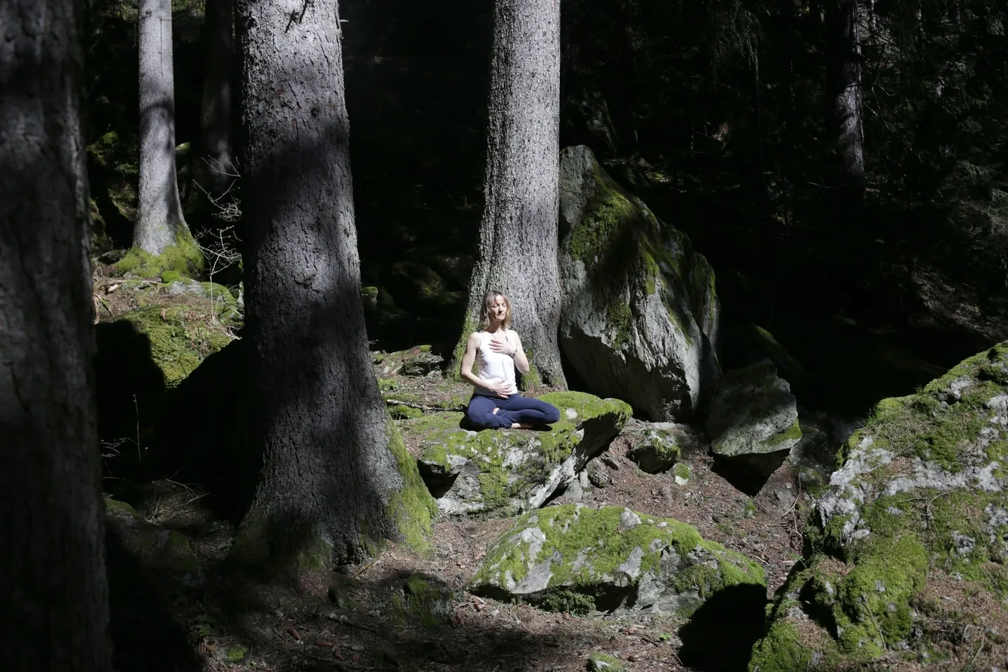 Tania Burgess meditating